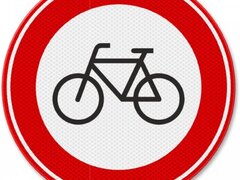 Semn de circulatie interzis pentru biciclete